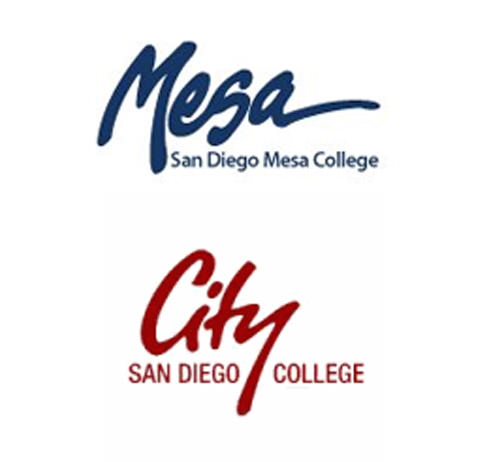 City College and Mesa College logos